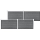  Vrtna ograda od WPC-a 699 x 106 cm siva | shoptok.hr