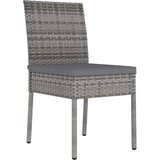 Maison Chic Vrtni jedilni stoli - Stol za vrt 2 kosa poli ratan sive barve JS293, (21877536) | Shoptok.si
