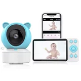 bebi alarm sa kamerom i 5" ekranom – app, 1080P, rotacija, noćni vid