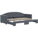  Izvlečna dnevna postelja temno siva 80x200 cm žamet, (20936822) | Shoptok.si