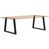 Noge za blagovaonski stol V-oblika 2 kom Crne 100 x (72-73,3) cm Čelik | shoptok.hr