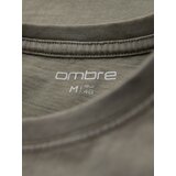 Ombre Men's military-style printed cotton T-shirt - light olive | Shoptok.si