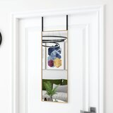 vidaXL Ogledalo za vrata zlatno 30 x 80 cm od stakla i aluminija Cijene