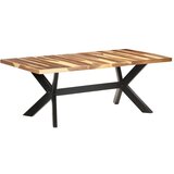 vidaXL Blagovaonski stol 200 x 100 x 75 cm od masivnog drva i &scaron;i&scaron;ama cijene