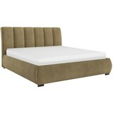 MID.YOU OBLAZINJENA POSTELJA 180 cm x 200 cm , les, tekstil, leseni material olivno zelena | Shoptok.si