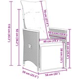  11-dijelni vrtni bistro set od poliratana s jastucima sivi | shoptok.hr