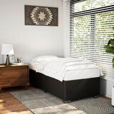 Maison Chic Posteljni okvir - Enojna postelja - Postelja za odrasle črn 100x200 cm umetno usnje-J8336, (21762060) | Shoptok.si