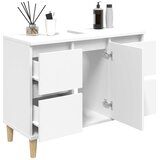 Ormarić za umivaonik bijeli 80 x 33 x 60 cm konstruirano drvo | shoptok.hr