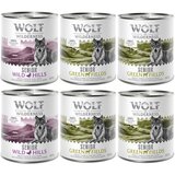 Wolf of Wilderness - mješovito pakiranje - 6 x 800 g Senior miks: 4x janjetina i piletina, 2x pačetina i teletina | shoptok.hr
