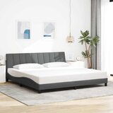 vidaXL Posteljni okvir brez vzmetnice temno siv 200x200 cm blago | Shoptok.si