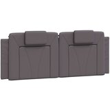  Jastuk za uzglavlje sivi 140 cm od umjetne kože | shoptok.hr
