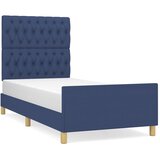  Okvir za krevet bez madraca plava 90x200cm od tkanine | shoptok.hr