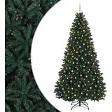  Umjetno božićno drvce tamnozeleno s kuglicama 300 cm | shoptok.hr