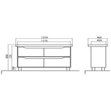  Venice 120 bijeli podni s 2 miješalicom | shoptok.hr