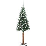 vidaXL Ožja jelka med 300 LED Zelena in Bela 180 cm PVC in trden bor | Shoptok.si