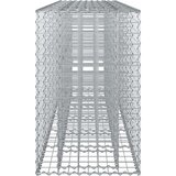  Gabionska dvignjena postelja 2 pcs srebrna 250 x 50 x 80 cm, (5000218505) | Shoptok.si