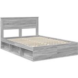  Konstrukcija postelje z vzmetnico Siva Sonoma 150 x 200 cm, (5000104109) | Shoptok.si
