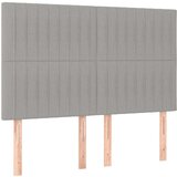  Posteljni okvir z vzglavjem svetlo siv 140x200 cm blago, (20902984) | Shoptok.si