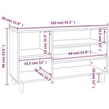 Ormarić za cipele crni 102 x 36 x 60 cm od konstruiranog drva | Eponuda.com