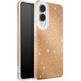AVIZAR Ovitek za Galaxy S25 Edge, dvomaterialna zasnova in bleščeč zaključek, Zlata, (5000190048) | Shoptok.si