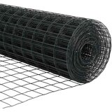 Euro ograda s postom 10 x 1,6 m Čelik premazan PVC-om Siva | shoptok.hr