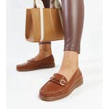 Gemre Brown moccasins with a buckle Anisah | Shoptok.si