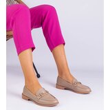 Gemre Brown women's loafers with embellishment and rhinestones Mikasa | Shoptok.si