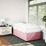  The Living Store Posteljni okvir roza 80x200 cm žamet - Posteljni Okvir, (21524330) | Shoptok.si