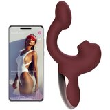Magic Motion Magic Ponder - 2v1 vibrator z ramenskim stimulatorjem (bordo) | Shoptok.si