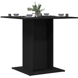  Blagovaonski stol Crni hrast 80x80x75 cm Inženirsko drvo | shoptok.hr