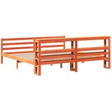  Okvir kreveta bez madraca voštano smeđi 200x200 cm od borovine | shoptok.hr