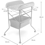 Kinderkraft Bubbly sklopivi stol za prematanje s kadicom, Grey | shoptok.hr