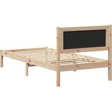  Krevetni okvir s tapiciranim uzglavljem Sivo-smeđa 90 x 190 cm | shoptok.hr