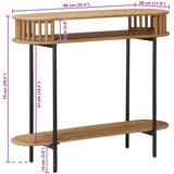  Ručni stol Boja tikvin smeđa 90 x 30 x 75 cm | shoptok.hr