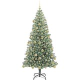 vidaXL Umjetno božično drevo s snežno obloženimi vejicami in LED lučko | Shoptok.si