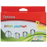 Optima Voščene barvice Jumbo, 12 kosov Cene