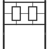  Metalno uzglavlje za krevet crno 75 cm | shoptok.hr