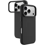 OVITEK GLAMOUR ZA IPHONE 17 PRO S STOJALOM, ČRNE BARVE, VISOKE KAKOVOSTI, (5000345325)