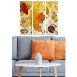 Wallity MDF1420861 multicolor decorative mdf painting (3 pieces) Cene