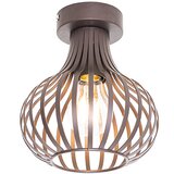 QAZQA Moderna stropna svetilka rjava 18 cm - Sapphira Cene