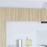 vidaXL Viseča omarica Riga Sonoma hrast in bela 60 x 31 x 40 cm | Shoptok.si