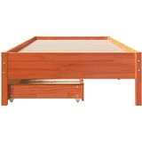 vidaXL Okvir kreveta bez madraca voštano smeđi 100x200 cm od borovine | shoptok.hr