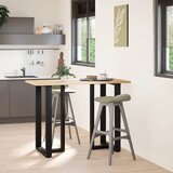  Noge za barski stol T-oblika 2 kom Crne 60x35x(100-101) cm Čelik | shoptok.hr