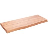 Kupaonska radna ploča svjetlosmeđa 100x40x(2-6) cm masivno drvo | shoptok.hr