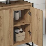  Kupaonski ormar s vratima Umjetnička hrastovina 60 x 30 x 60 cm | shoptok.hr