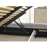 Bobochic Paris Svijetlo sivi tapecirani bračni krevet s prostorom za odlaganje s podnicom 160x200 cm Mont Blanc – | shoptok.hr