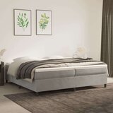  Za krevet s oprugama svjetlosivi 200x200 cm baršunasti Cijene
