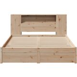 vidaXL Knjižna postelja brez vzmetnice 120x200 cm trdna borovina | Shoptok.si