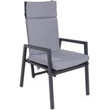 Garden Pleasure Sivi kovinski vrtni stoli v kompletu 1 ks Sintra – | Shoptok.si
