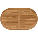  Gornji dio stola Ovalni Čvrsto teak drvo Prirodna | shoptok.hr